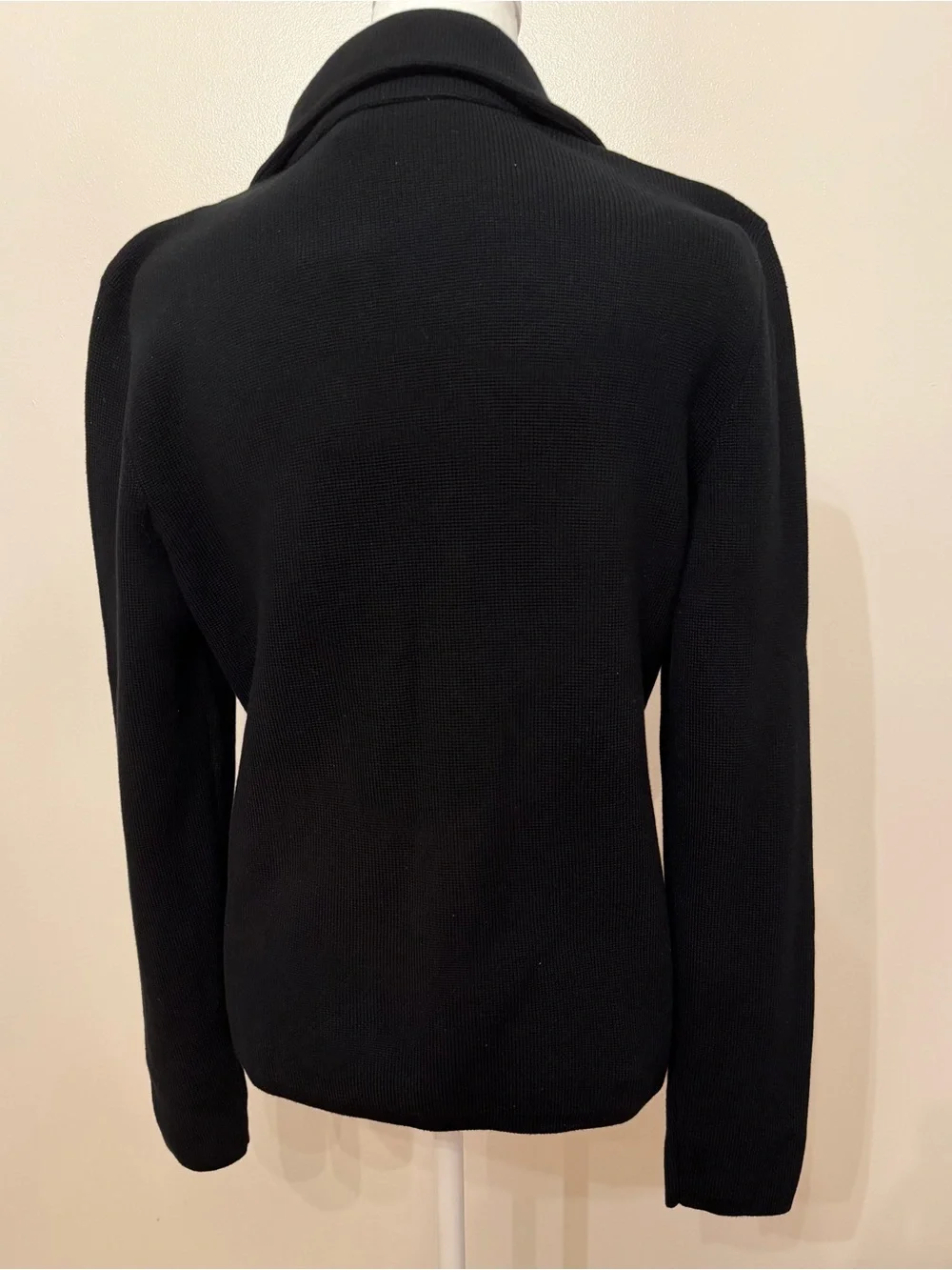 Lauren Ralph Lauren NWT Black Moto Jacket Gold Asymmetric Zip Size Medium